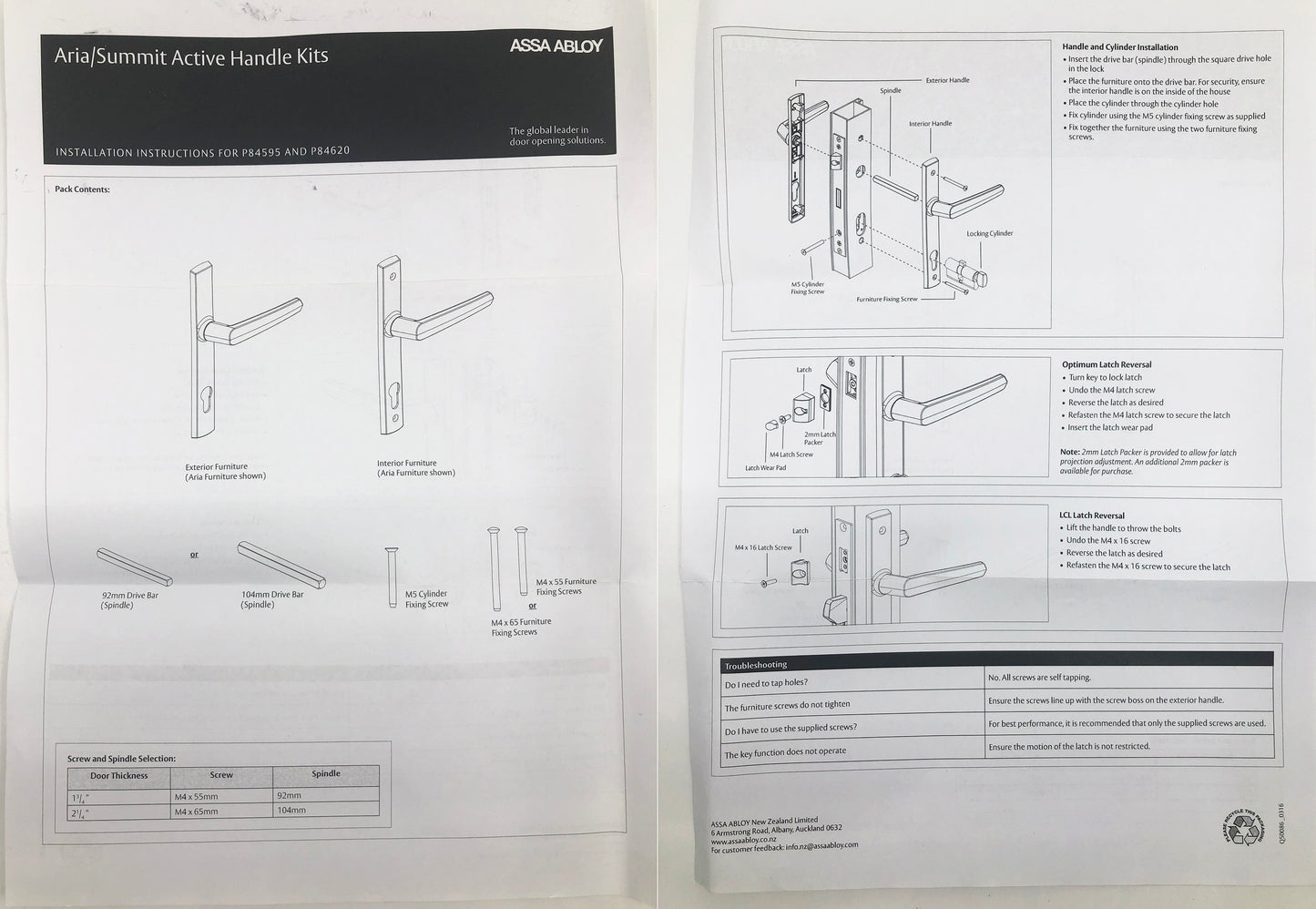 ARIA HANDLE KIT (ACTIVE)