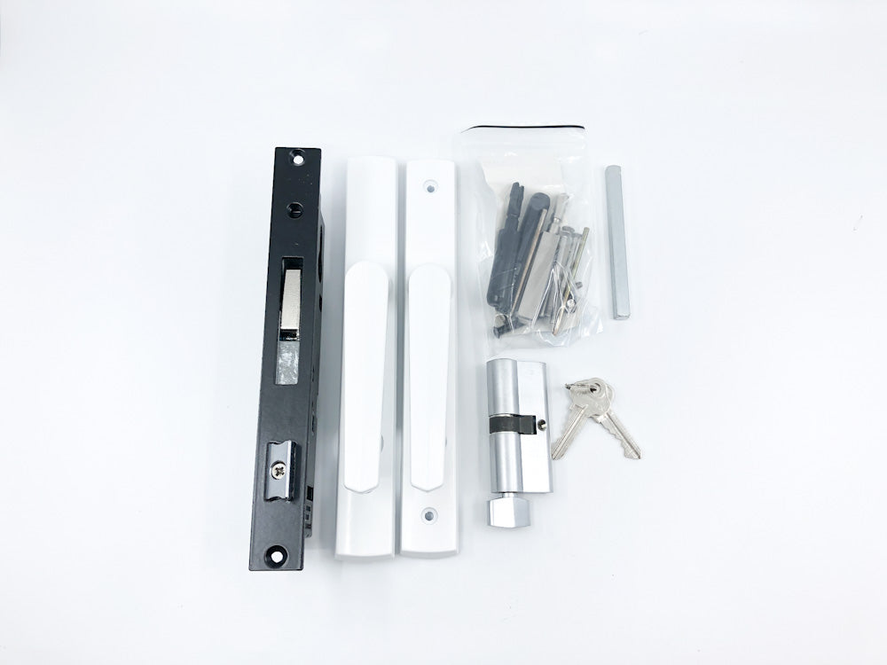 LCL MULTI POINT LOCK KIT - ARIA HANDLE KIT (Satin White)