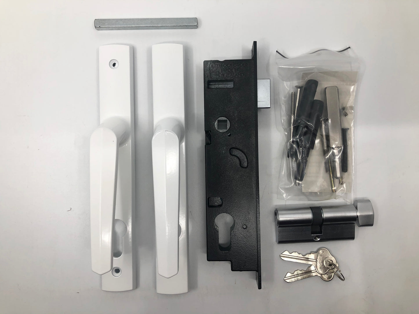 LCL MULTI POINT LOCK KIT - ARIA HANDLE KIT (Satin White)