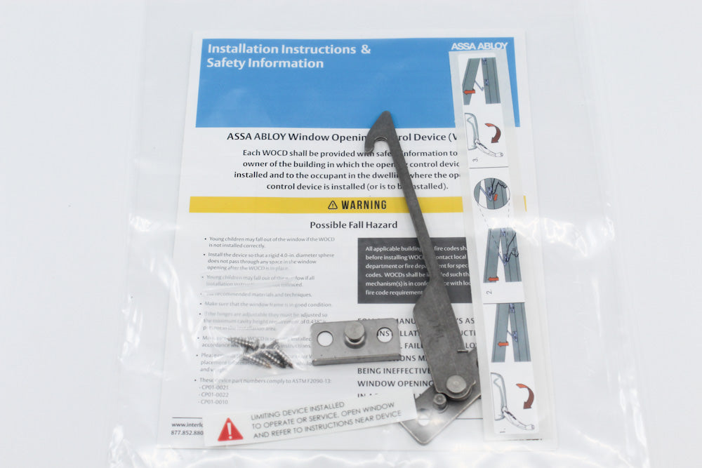 WINDOW OPENING CONTROL DEVICE KIT 4-INCH